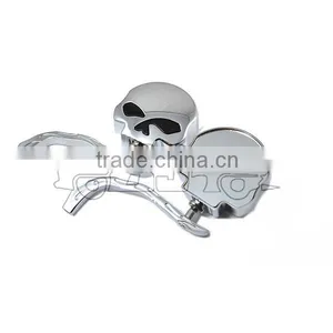 BJ-RM-354 Hot Sale Skull Aluminum Chrome Motorbike Mirror for Harley thumbnail-6