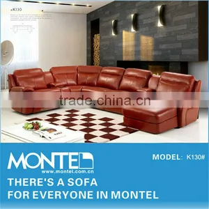 Modern Leather Living Room Recliner Sofa thumbnail-1
