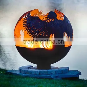 Wood Burning Fire Pit, Portable Barbecue Fire Pits , Ondoor Fire Pit thumbnail-4