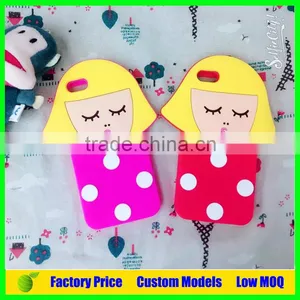 Korea Girl and Boy Silicone Mobile Phone Case Cover Iph 6plus Case Cover thumbnail-3