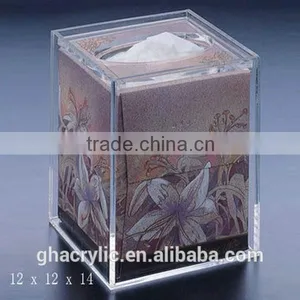 GH-RZ556 Rectangular Customized Acrylic Tissue Box Cover thumbnail-2