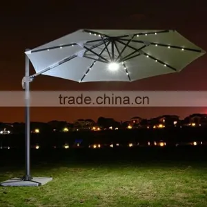 LED Umbrella Wind Resist Standard Size Solar Umbrella Patio Outdoor Solar LED Umbrella Quality Choice thumbnail-2