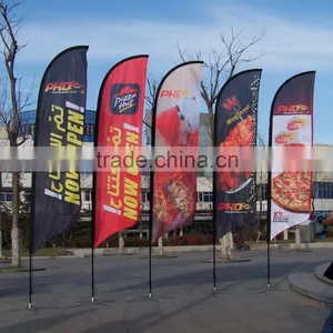 Any Size Custom Brand Logo Feather Teardrop Square Polyester Print Knife Flag Show Flag Display Advertising Flag Quality Choice thumbnail-2