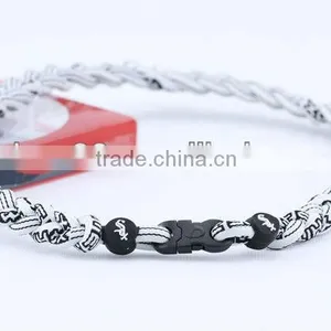 Three Rope Chicago White Sox Necklace thumbnail-1