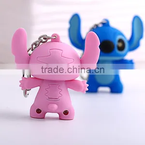 Wholesale Stitch LED Light Flash Keychain With Sound thumbnail-2