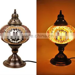Handmade Turkish Decorative Mosaic Desk Lamp thumbnail-5