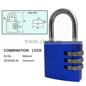 New Aluminum Padlock Digital Combination Lock Toy Combination Lock thumbnail-1