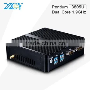 Pentium 3805U MINI PC Dual Lan 2G RAM 64G SSD Haswell Barebone Computer With VGA,Support Msata +2.5inch Hdd MINI PC SSD thumbnail-1