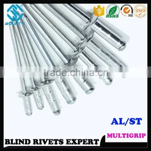 HIGH QUALITY FACTORY DOME HEAD ALU/ST MULTIGRIP POP RIVETS thumbnail-6