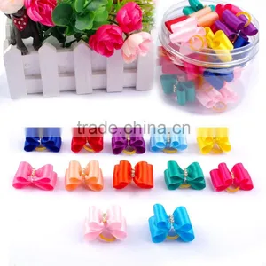 Multi Color Handmade Grooming Bows Wholesale Dog Hair Bows thumbnail-4