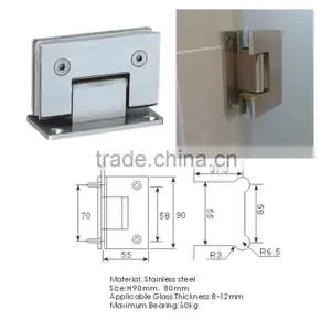 Corner Glass How to Replace a Shower Screen Glass How to Replace a Shower Screen Stainless Steel Parts Shower Barn Door (KD3002) thumbnail-3