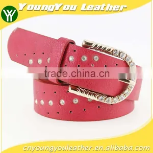 Women's Fashion Rhinestone Studded Belt With Shiny Gold Rhinestone Buckles in Yiwu thumbnail-1