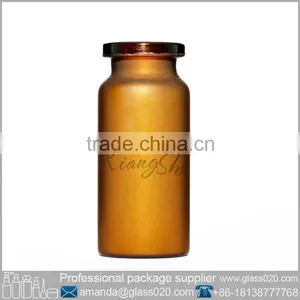 20ml Frosty Vial Glass Bottle on With Cap thumbnail-1
