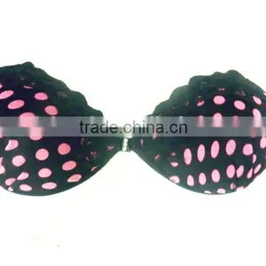 Uplift Front Closure Sponge Bras Cute Lingerie With Dotted thumbnail-3