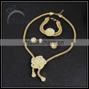 Fashion Flower Shape Jewelry Set/gold Plate Jewelry to Buy thumbnail-2