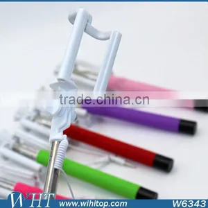 Wholesale Folding Wire Portable Selfie Stick for Smartphone thumbnail-2