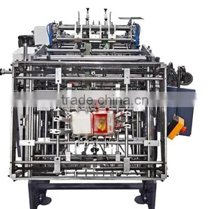 CE Certificate MR-800C Hot Sale Automatic High Speed Carton Erecting Hamburger Box Machine by Water-based Adhesive Glue Sealing Quality Choice thumbnail-3