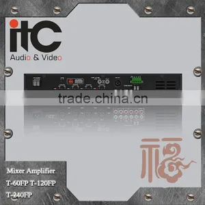 ITC FP Series 500W 4 Mic Input and 4 Line Input BGM PA Mixer Amp thumbnail-3