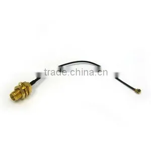 SMA Female Bulkhead to IPX With 1.13 Cable, Pigtail, Cable Assembly thumbnail-1