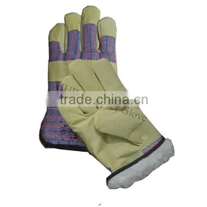 Pig Skin Winter Glove With Knitted Wrist thumbnail-3