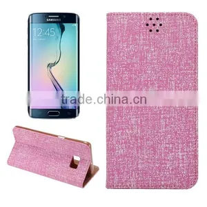 Galaxy S6 Edge Bling Leather Wallet Cover thumbnail-3