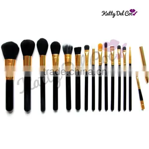 Synthetic Hair Oem Logo Makeup Brush for Beauty Gold Silver Color Supplier's Choice thumbnail-4