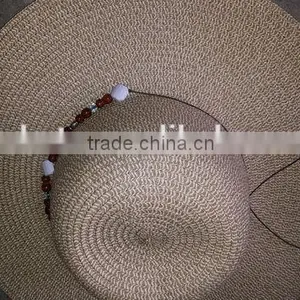 Latest Fashion Hotsale Big Brim Lady Hat Paper Straw Hat thumbnail-4