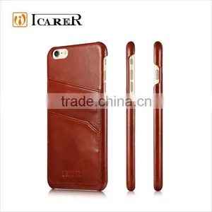 Genuine Leather Case For IPhone 6 With Card Slot Back Cover thumbnail-2