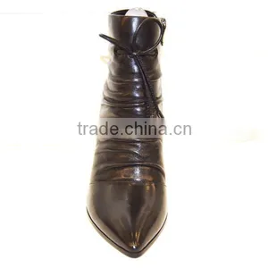 Autumn Winter New Arrival Genuine Leather Women Ankle Boots Fashion Zipper Side Cool Women Boots thumbnail-3