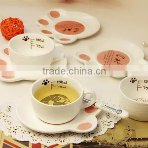 Lovely Ceramic Cup and Plate Porcelain Coffee Cup and Saucer thumbnail-3