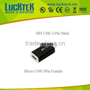 Micro USB 5pin to SIII 11pin Converter, SIII HDTV Adapter thumbnail-1