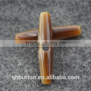 RESIN ONE HOLE CAFE TOGGLE BUTTON FOR GARMENT ACCESSORIES thumbnail-1