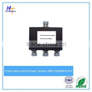 3 Ways Wilkinson Power Splitter 800-2500mhz 50ohm rf Micro-strip Power Splitter for Indoor or Outdoor Use thumbnail-1