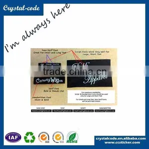 Custom Heat Transfer Label,price Garment Tag,fashionable Clothing Size Label thumbnail-5