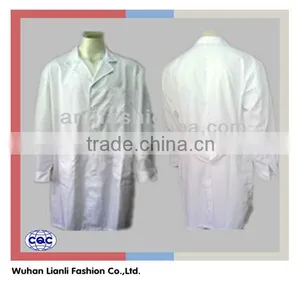 Cheap White Long Sleeve Medical Cotton Lab Coat thumbnail-1