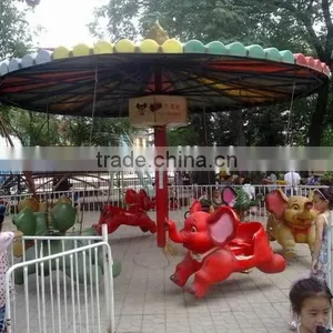 Cheap&Popular!!!Amusement Theme Park Kids Rides Flying Elephant!!! thumbnail-1