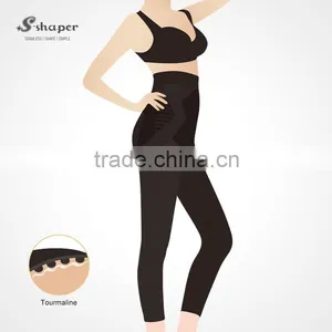 S-SHAPER Tourmaline Bamboo Charcoal Legging Mass Slim Tourmaline Panty Black With Box Packaging thumbnail-1
