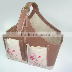 Modern Stylish Leather House Storage Basket thumbnail-4