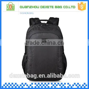 2016 New Design Large Capacity Waterproof Polyester Black Backpack Travel thumbnail-1