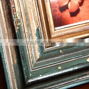 Top Quality Retro Table Wall Decorative Archaistic Wooden Picture Rahmen Handmade Baroque Antique Natural Solid Wood Photo Frame thumbnail-3