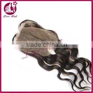 Wholesales Brazilian Silk Base Closure 4*4 Middle Part and Free Part Lace Closure thumbnail-1