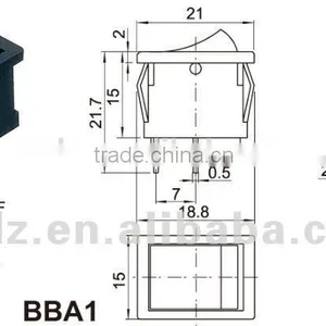 3pin Mini Rocker Switch,TOP Quality Copper Pins Rocker Switches,round Type Rocker Switch thumbnail-3