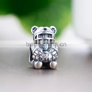 Diy Charms 925 Sterling Silver Baseball Charms Bracelet Beads thumbnail-3