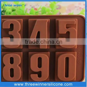 New Design Cholocate Silicone Cake Mould Number Cake Moulds thumbnail-6