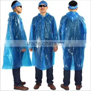 Cheap Disposable Rain Poncho With Ball/ Disposable Raincoat/ Rain Coat thumbnail-4