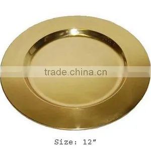 Classic Gold Charger Plate, Wholesale Charger Plate thumbnail-1