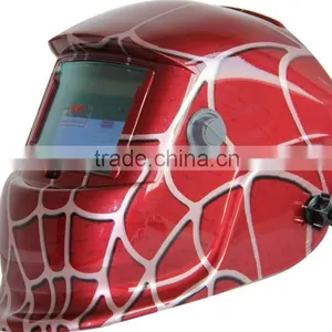 Red Spider Web CE EN379 Custom Auto Darkening Welding Mask thumbnail-1