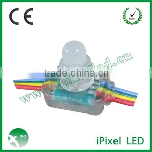 Through Hole 12mm Square Diffused Digital RGB LED Pixels Ws2801 IP66 thumbnail-1
