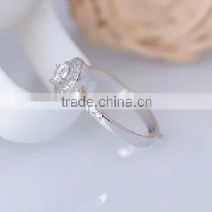 925 Sterling Silver Thin Tension Setting Ring for Women thumbnail-3
