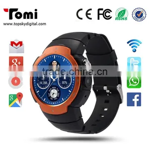 Original 3G WIFI Smart Watch Android 5.1 OS MTK6580 Quad Core Smartwatch Phone GPS Heart Rate Sim Card Google Map thumbnail-1